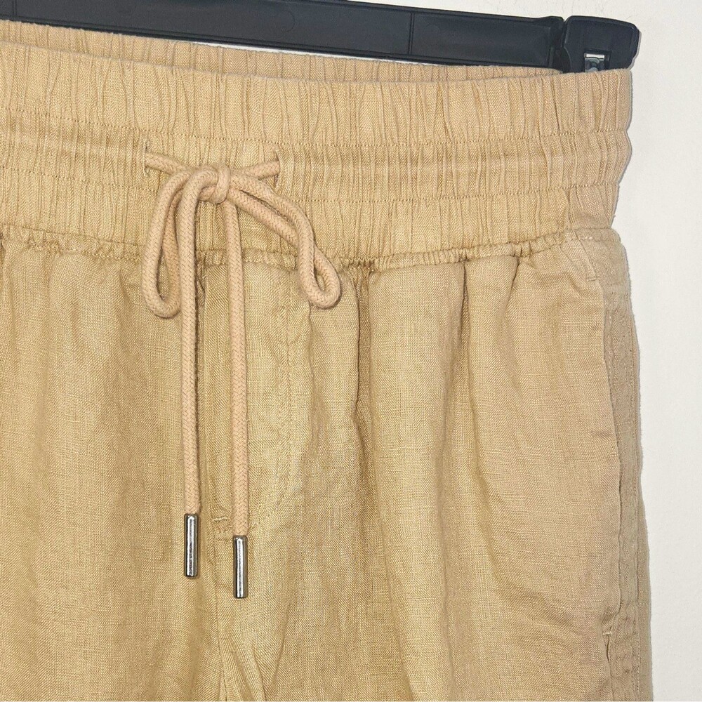 Quince 100% Linen Relaxed Wide Leg Drawstring Elastic Waist Pockets XS